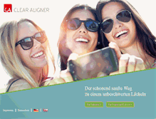 Tablet Screenshot of ca-clear-aligner.com